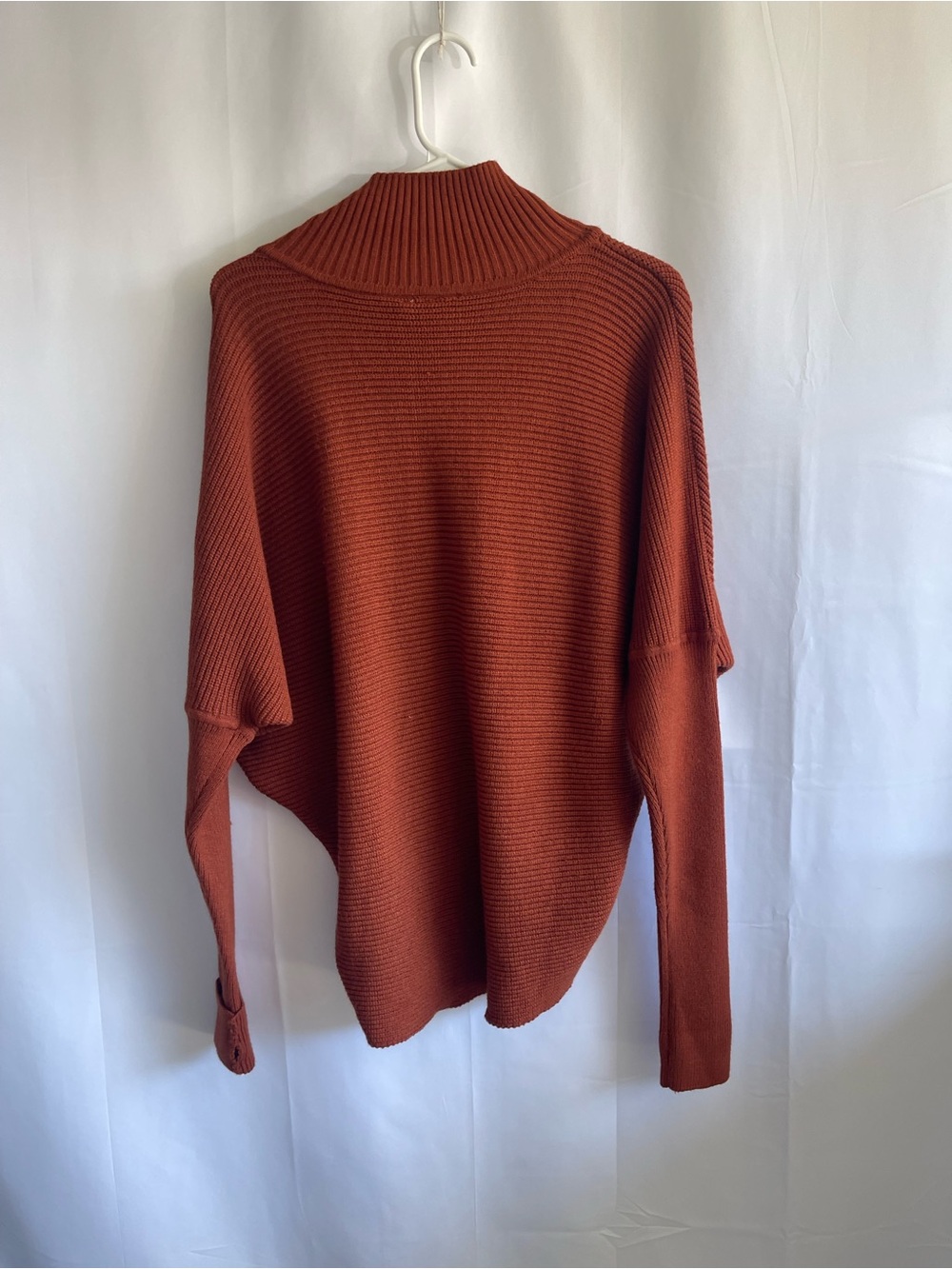 Elan Rust Ribbed Turtleneck Sweater - Picture 4 of 6